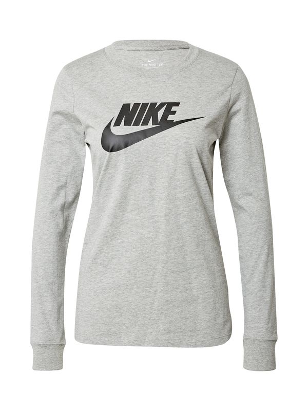 Nike Sportswear Nike Sportswear Тениска 'Essential'  сив меланж / черно
