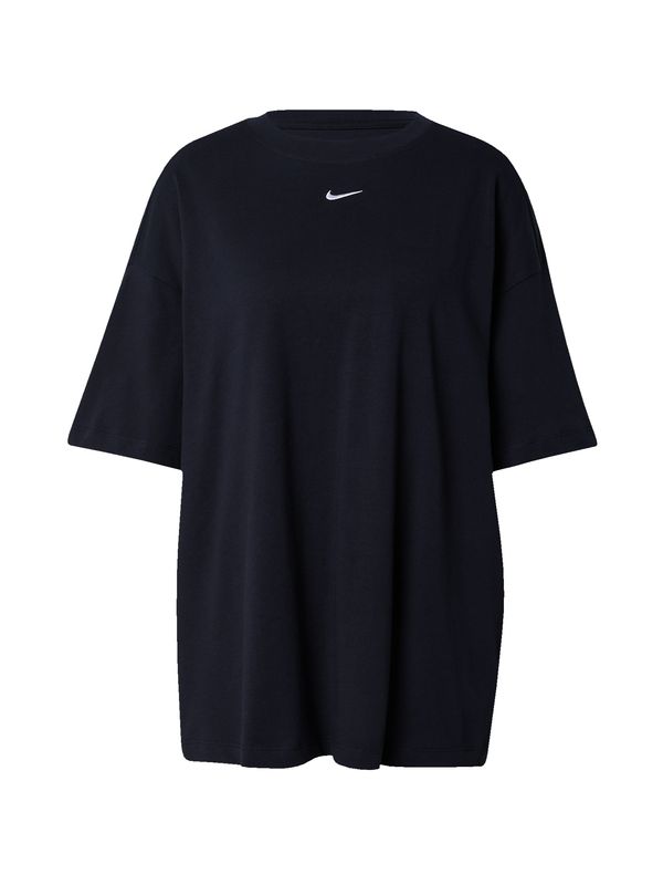 Nike Sportswear Nike Sportswear Тениска 'ESSNTL'  черно / бяло