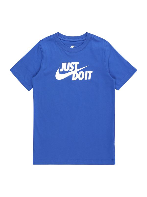 Nike Sportswear Nike Sportswear Тениска 'JDI SWOOSH 2'  кралско синьо / бяло
