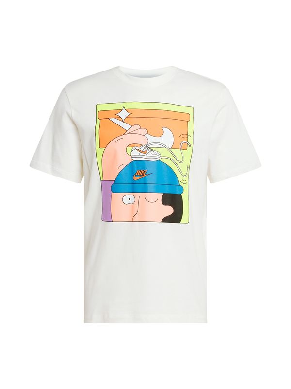 Nike Sportswear Nike Sportswear Тениска  кремаво / синьо / жълто / оранжево