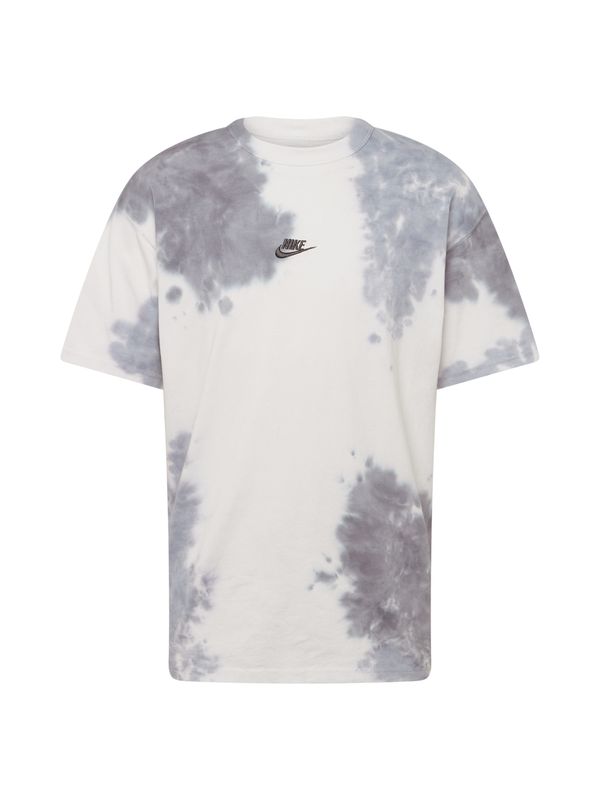 Nike Sportswear Nike Sportswear Тениска 'M90 PREM ESSNTL'  сиво / черно / бяло