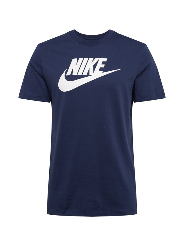 Nike Sportswear Nike Sportswear Тениска  нейви синьо / бяло