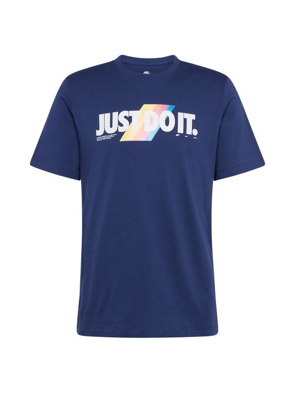 Nike Sportswear Nike Sportswear Тениска  нейви синьо / жълто / розово / бяло