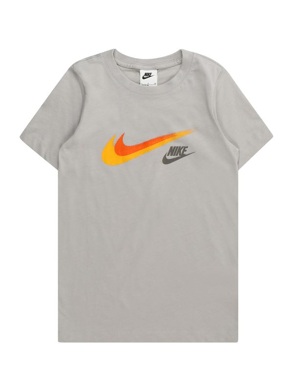 Nike Sportswear Nike Sportswear Тениска  сиво / оранжево / тъмно коралово / черно
