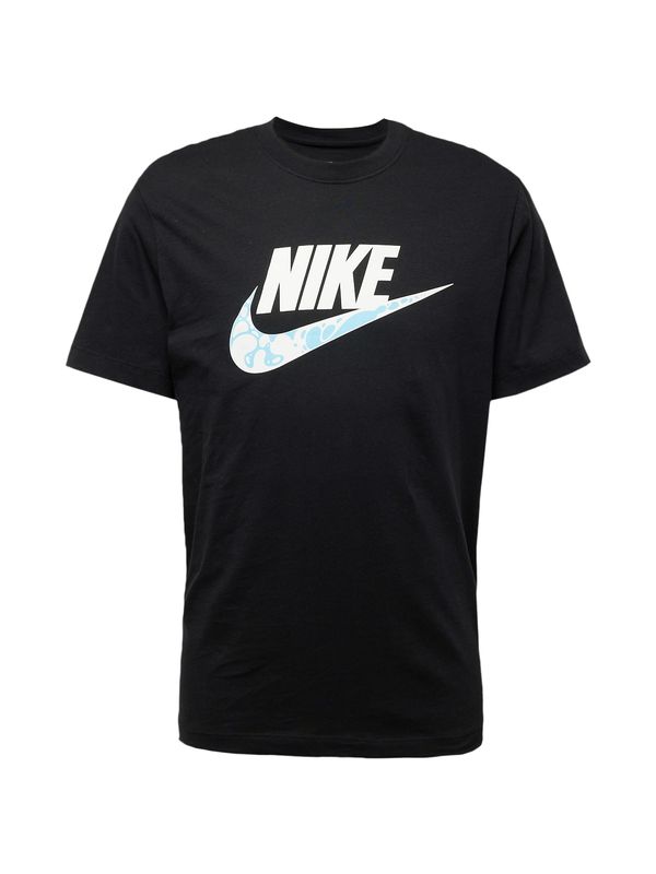 Nike Sportswear Nike Sportswear Тениска  светлосиньо / черно / бяло