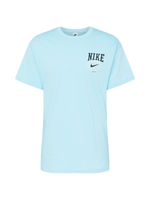 Nike Sportswear Nike Sportswear Тениска  светлосиньо / черно