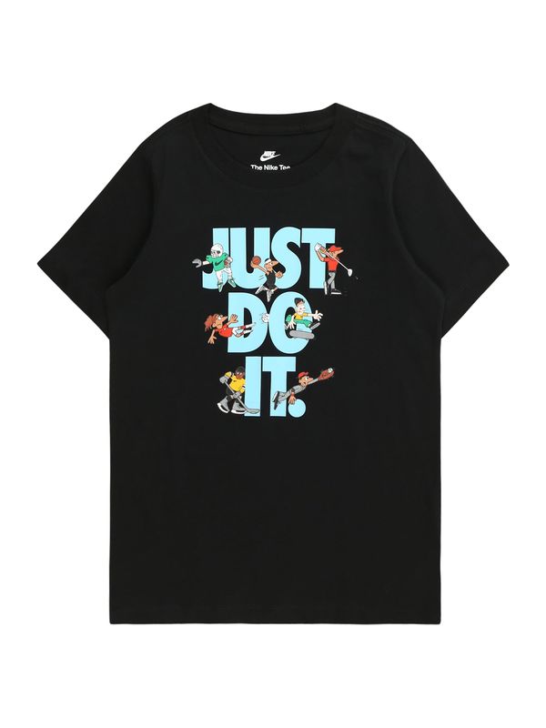 Nike Sportswear Nike Sportswear Тениска  светлосиньо / черно