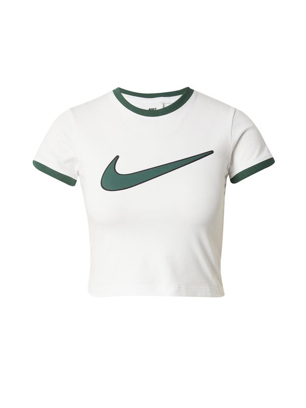 Nike Sportswear Nike Sportswear Тениска  тревнозелено / бяло