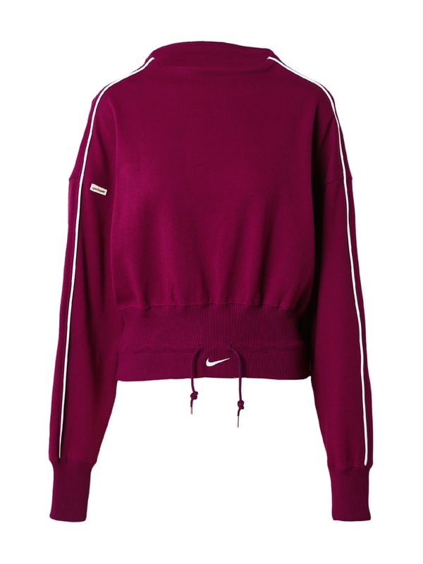 Nike Sportswear Nike Sportswear Тениска  винено червено / бяло