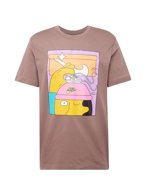 Nike Sportswear Nike Sportswear Тениска  жълто / лилав / слива / мръсно бяло