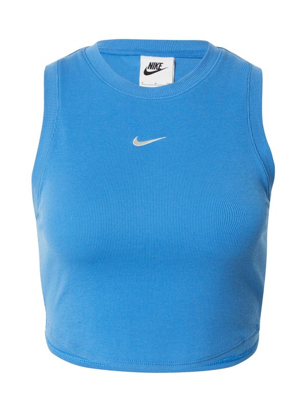 Nike Sportswear Nike Sportswear Топ 'ESSNTL'  лазурно синьо / бяло