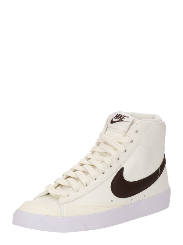Nike Sportswear Nike Sportswear Високи маратонки 'Blazer 77 Next Nature'  светлобежово / черно