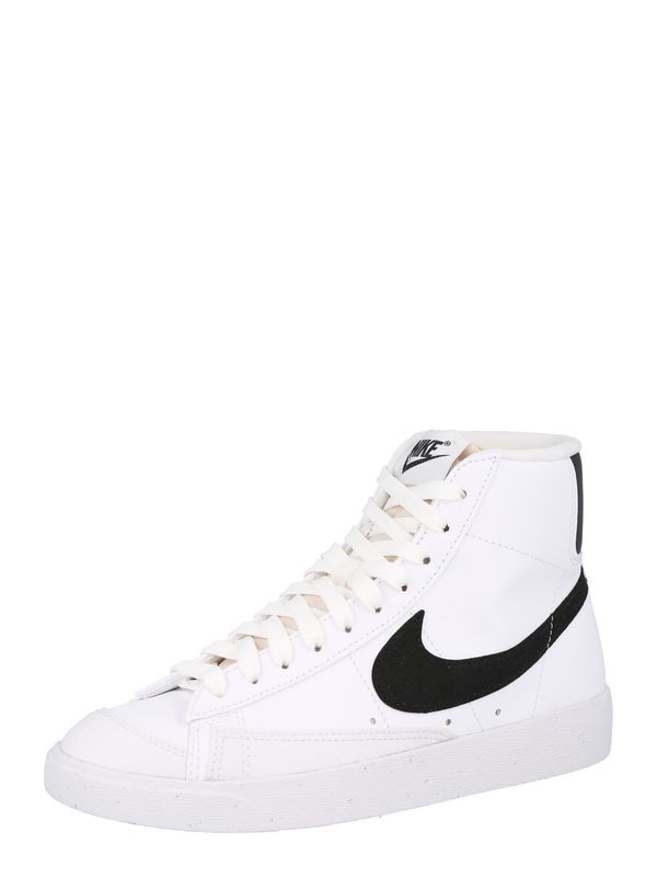 Nike Sportswear Nike Sportswear Високи маратонки 'Blazer Mid 77 Next Nature'  светлосиво / оранжево / черно / бяло