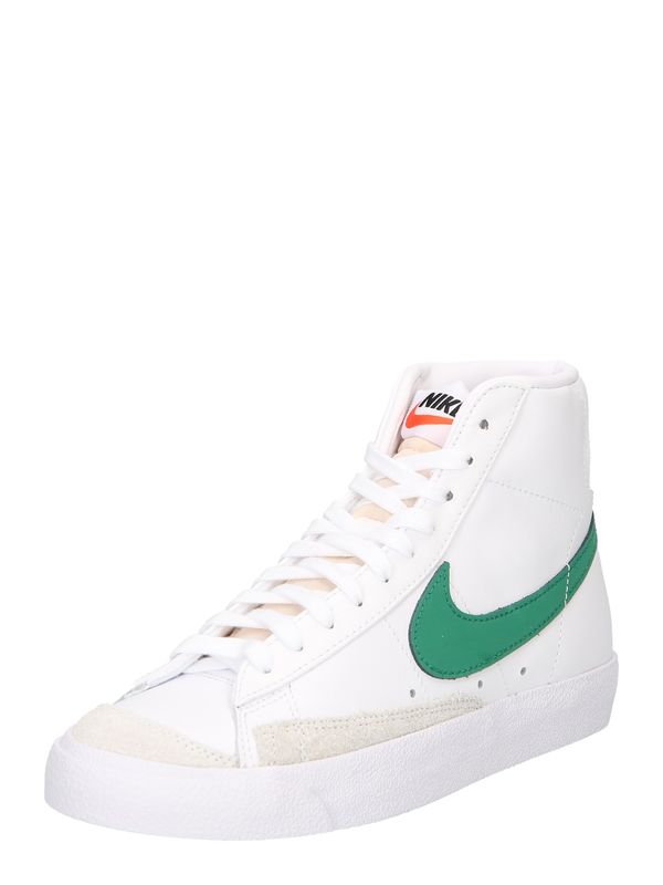 Nike Sportswear Nike Sportswear Високи маратонки 'Blazer Mid 77'  светлосиво / зелено / бяло