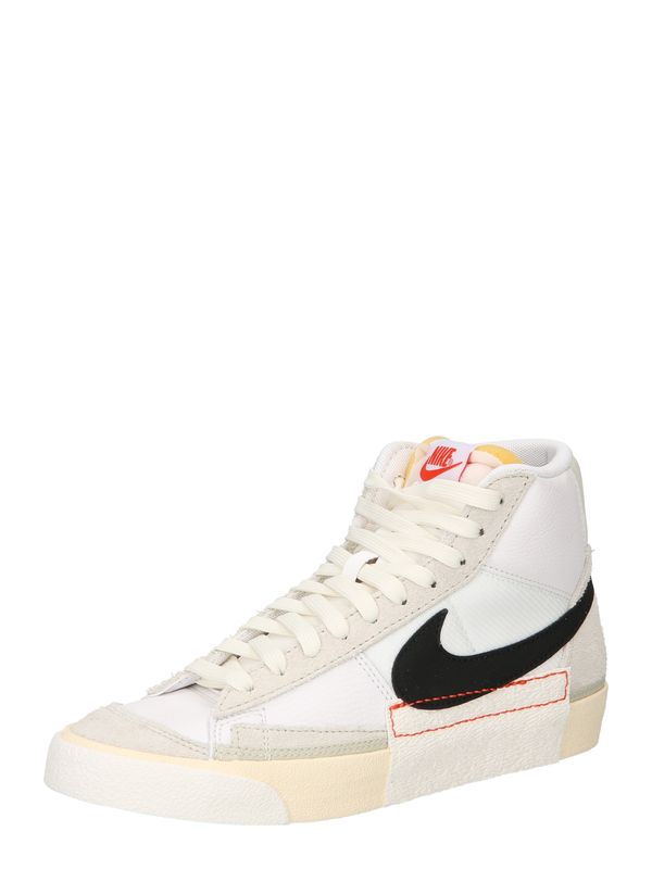 Nike Sportswear Nike Sportswear Високи маратонки 'Blazer Mid Pro Club'  бежово / черно / бяло