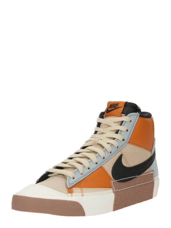 Nike Sportswear Nike Sportswear Високи маратонки 'BLAZER MID PRO CLUB'  светлобежово / тъмнооранжево / черно / бяло