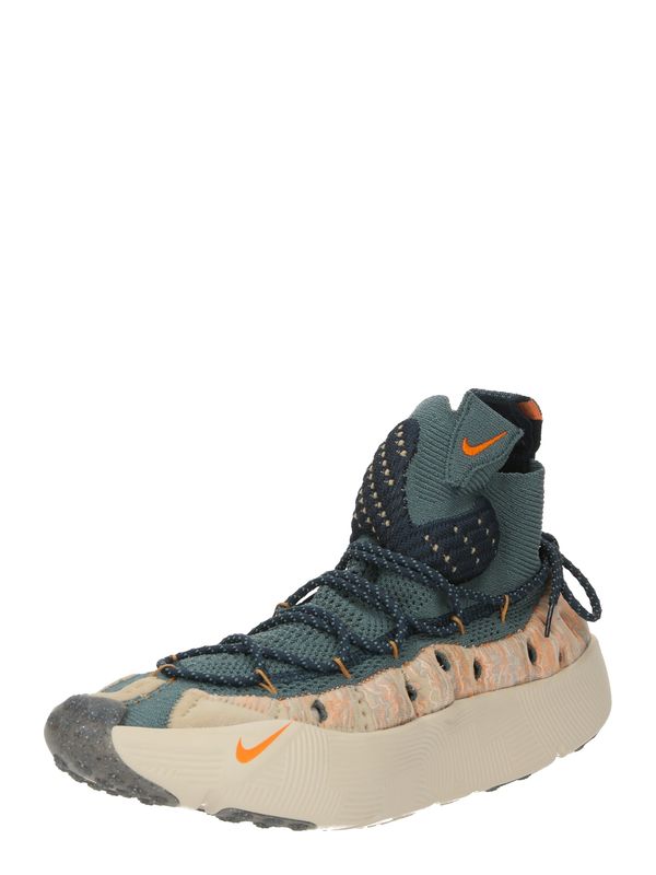 Nike Sportswear Nike Sportswear Високи маратонки 'ISPA Sense'  бежово / морскосиньо / зелено / оранжево