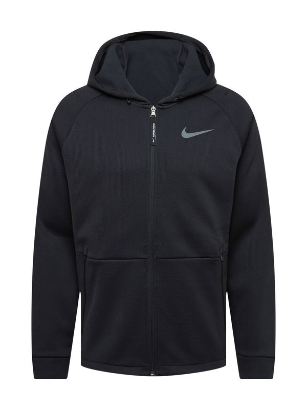 NIKE NIKE Яке Outdoor  сиво / черно