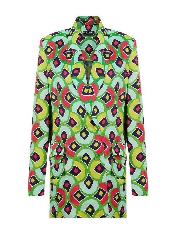 NOCTURNE NOCTURNE Блейзър  лимоненожълто / зелено / нефритено зелено / червено