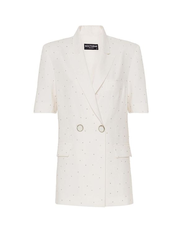 NOCTURNE NOCTURNE Блейзър  сребърно / мръсно бяло