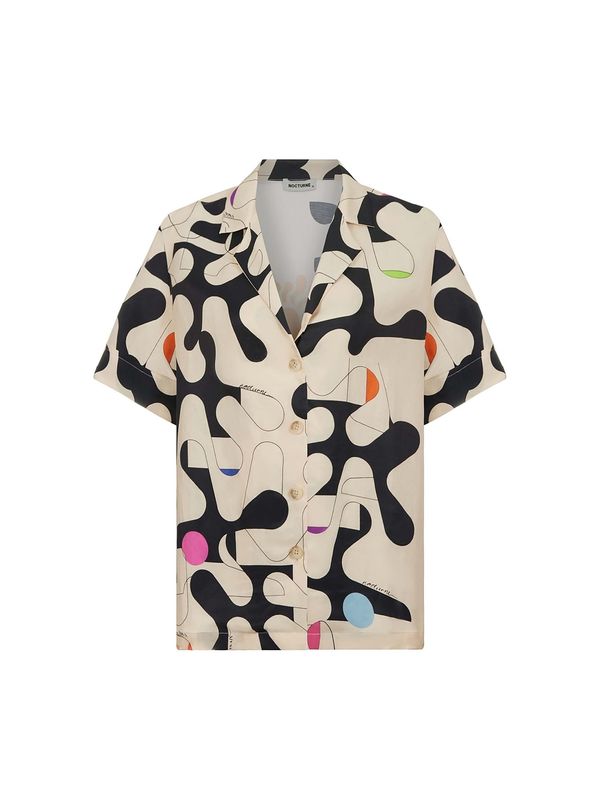 NOCTURNE NOCTURNE Блуза  бежово / орхидея / оранжево / черно