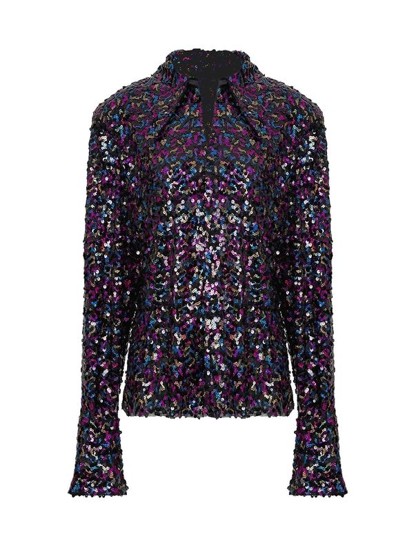 NOCTURNE NOCTURNE Блуза  синьо / орхидея / черно