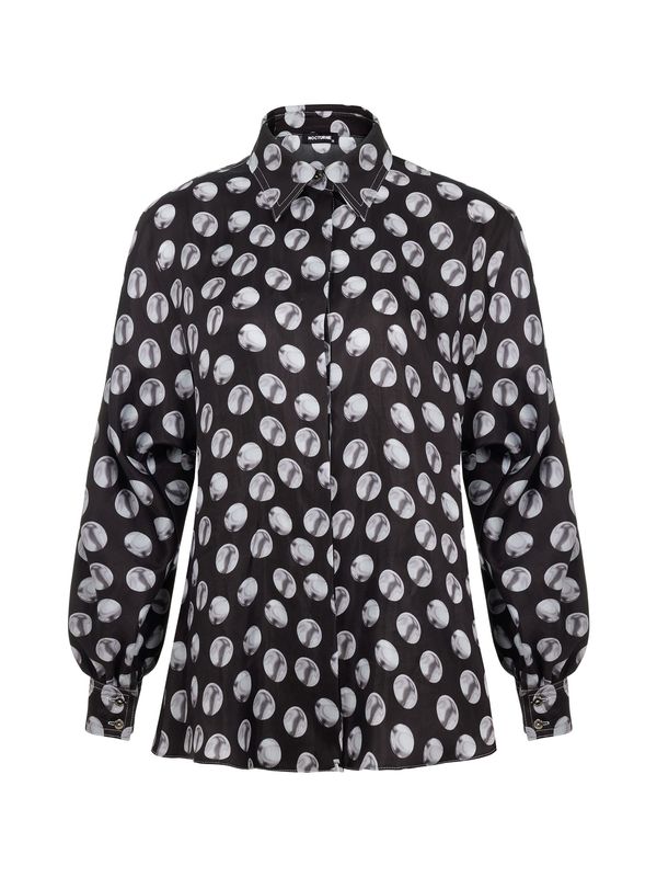 NOCTURNE NOCTURNE Блуза  сиво / черно / бяло