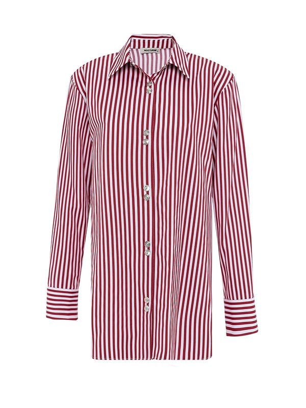 NOCTURNE NOCTURNE Блуза  тъмночервено / бяло