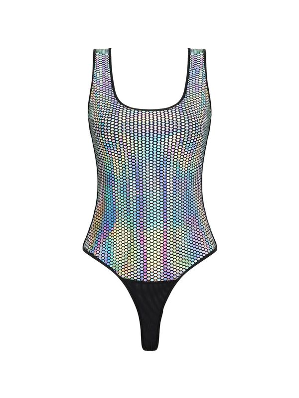 NOCTURNE NOCTURNE Дамско боди  черно / сребърно