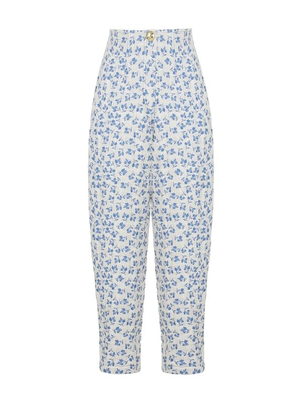 NOCTURNE NOCTURNE Панталон  синьо / бяло