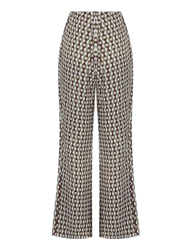 NOCTURNE NOCTURNE Панталон  тъмнозелено / оранжево / черно / мръсно бяло