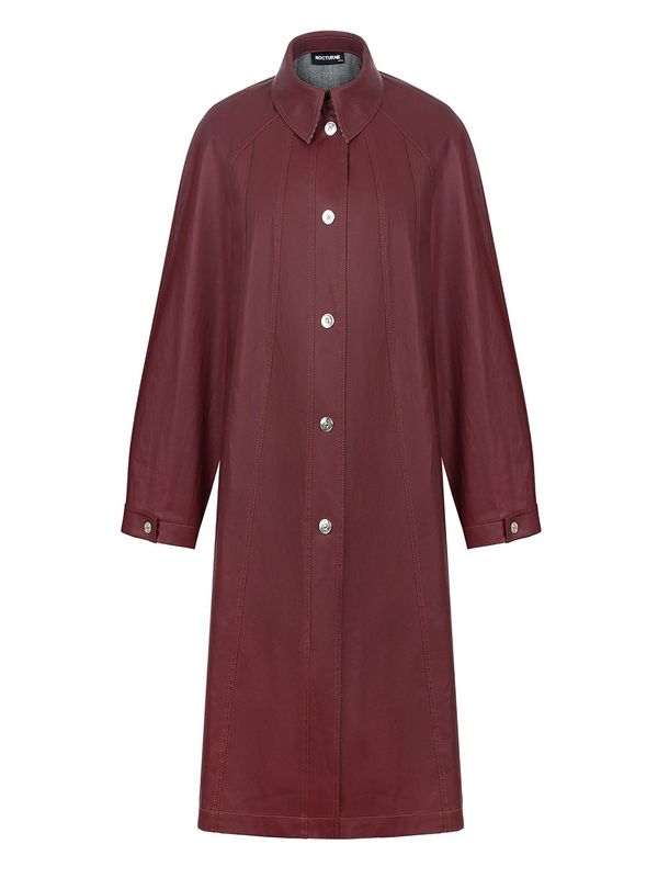 NOCTURNE NOCTURNE Преходно палто  бургундово червено