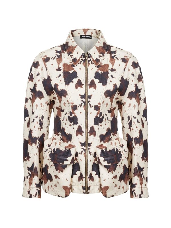 NOCTURNE NOCTURNE Преходно яке  кафяво / черно / мръсно бяло