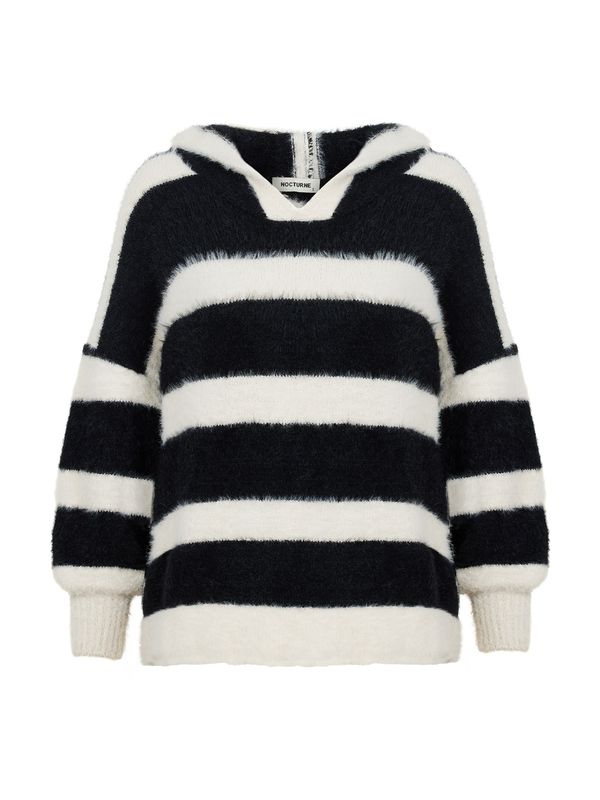 NOCTURNE NOCTURNE Пуловер  черно / бяло