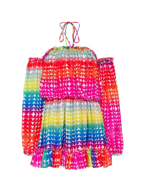 NOCTURNE NOCTURNE Рокля  синьо / розово / червено / бяло