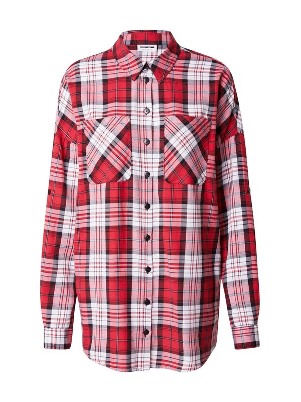 Noisy may Noisy may Блуза 'ERIK'  червено / черно / бяло