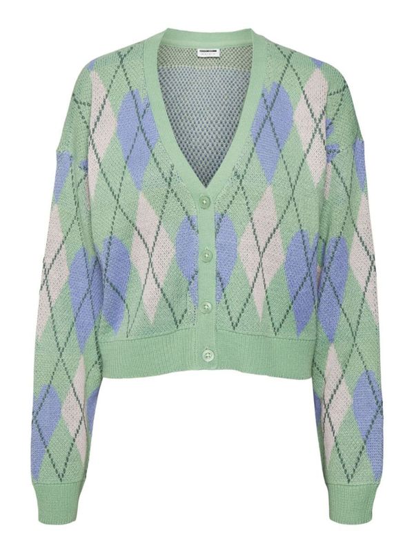 Noisy May Curve Noisy May Curve Плетена жилетка 'KIRSTY'  бежово / мента / лавандула / черно