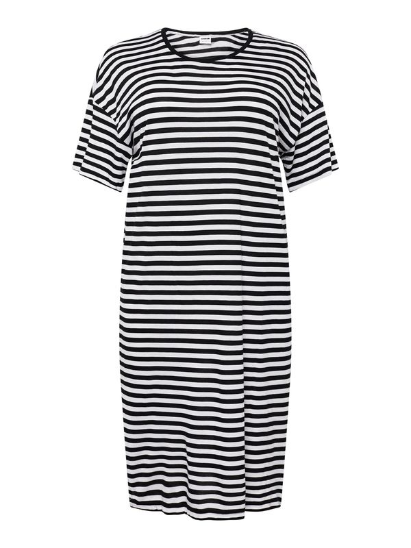 Noisy May Curve Noisy May Curve Рокля 'MAYDEN'  черно / бяло