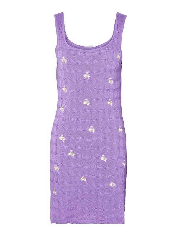 Noisy may Noisy may Плетена рокля  светлолилаво / бяло