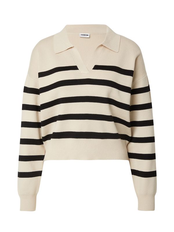 Noisy may Noisy may Пуловер 'FIFI'  бежово / черно