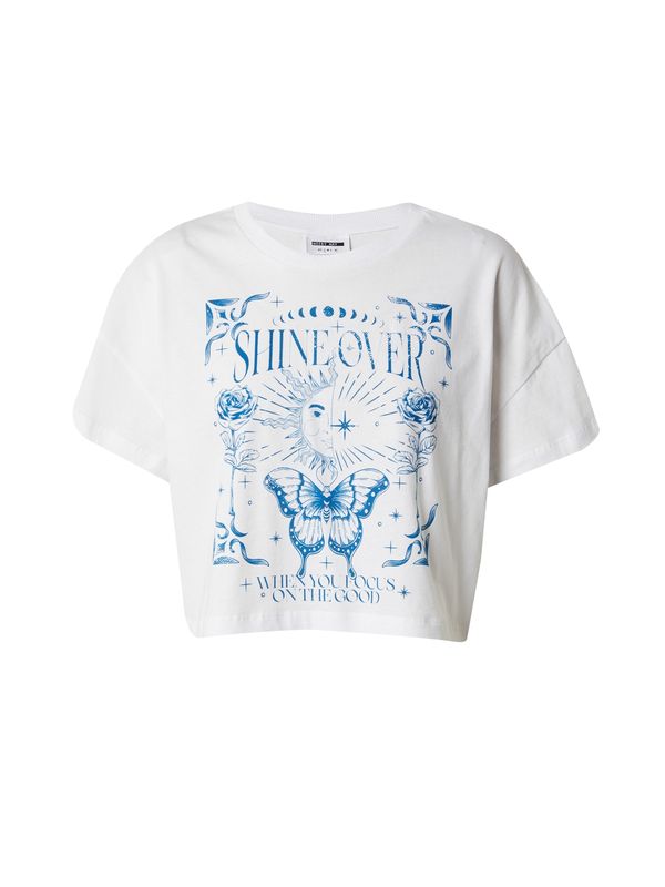 Noisy may Noisy may Тениска 'ALENA'  синьо / бяло