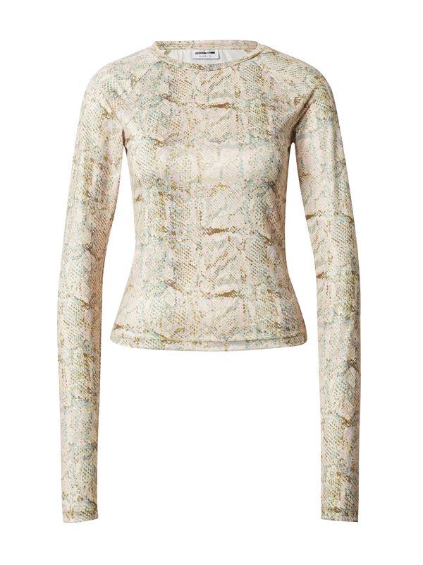 Noisy may Noisy may Тениска 'ALICE'  светлобежово / индиго / маслина / бледорозово