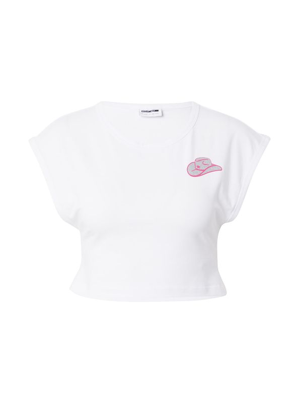 Noisy may Noisy may Тениска 'KATINKA'  светлорозово / сребърно / бяло