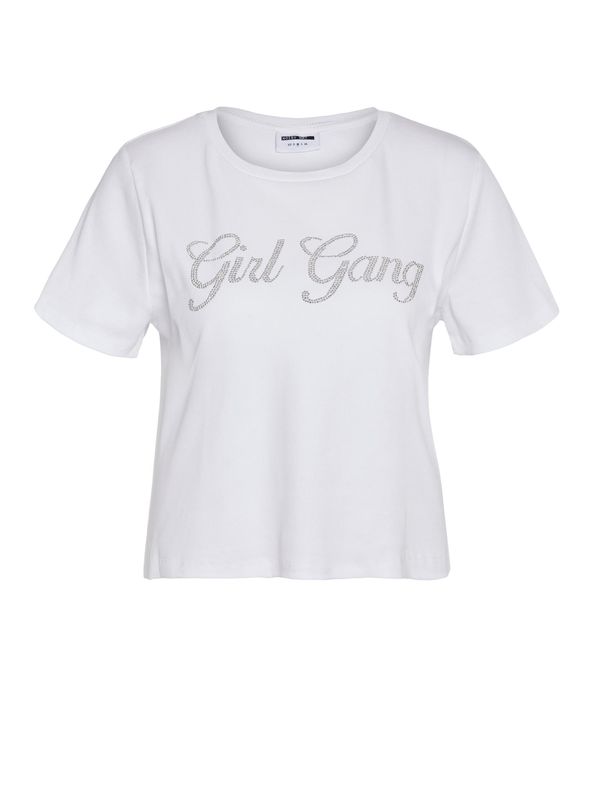 Noisy may Noisy may Тениска 'MINGEL'  прозрачно / бяло