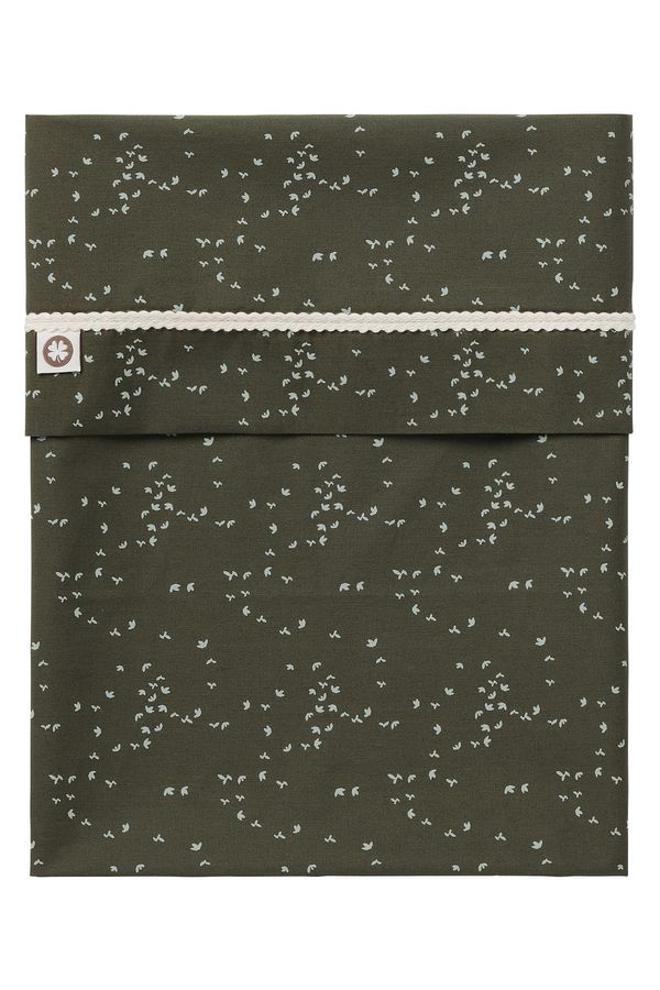 Noppies Noppies Бебешко одеяло 'Botanical'  тъмнозелено / бяло