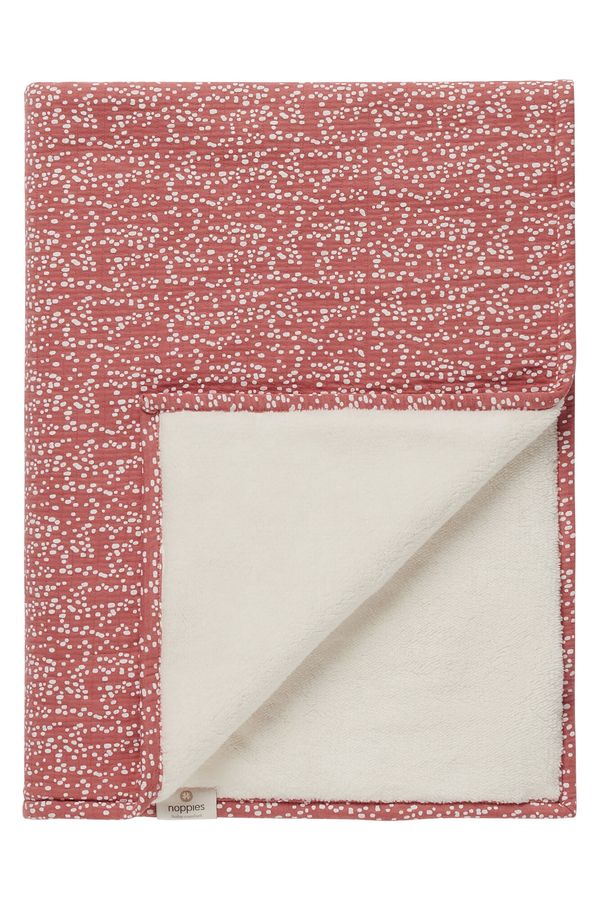 Noppies Noppies Бебешко одеяло  пастелно червено / бяло