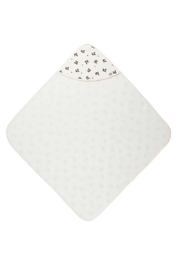 Noppies Noppies Халат за баня 'Blooming Clover'  кафяво / бяло