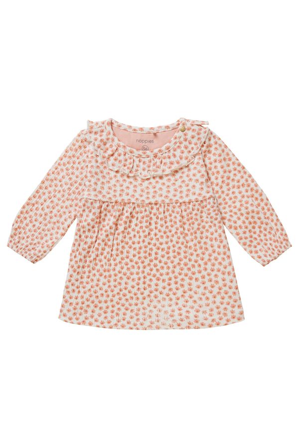 Noppies Noppies Рокля 'Cincinnatti'  светлооранжево / тъмнооранжево / бяло
