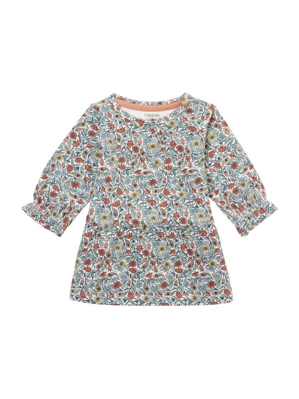 Noppies Noppies Рокля 'Newport'  кестеняво кафяво / светложълто / нефритено зелено / бяло