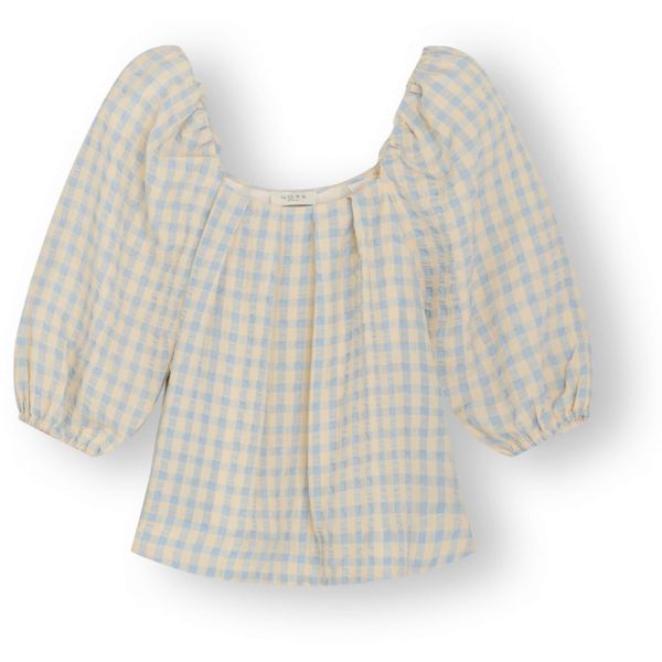 NORR NORR Блуза 'Soffio'  екрю / светлосиньо